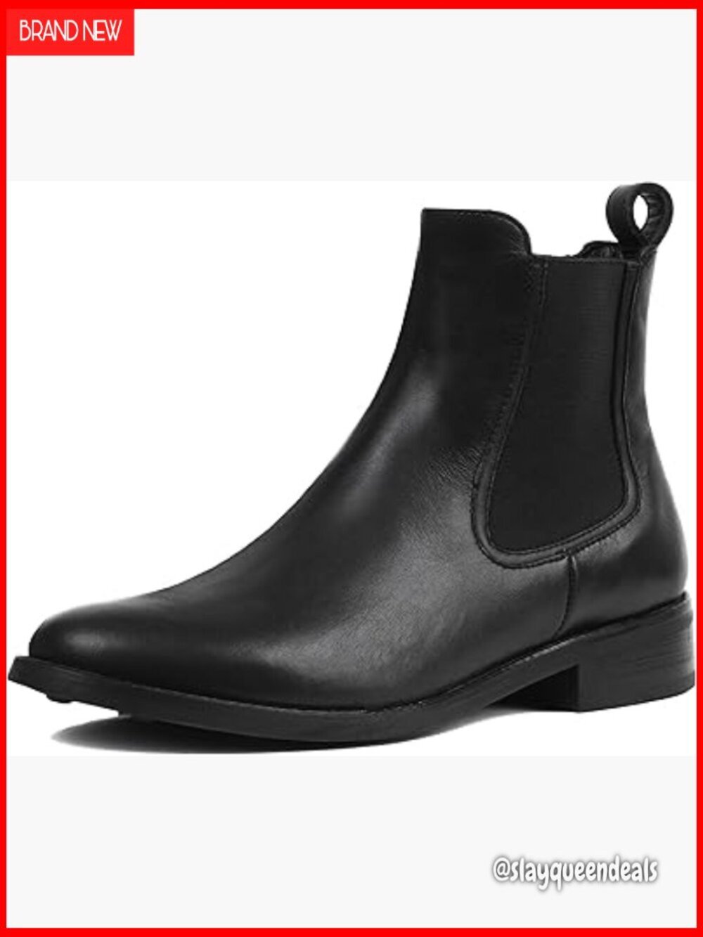 Leather Chelsea Boots with Memory Foam Insole, Ankle Boots for Women